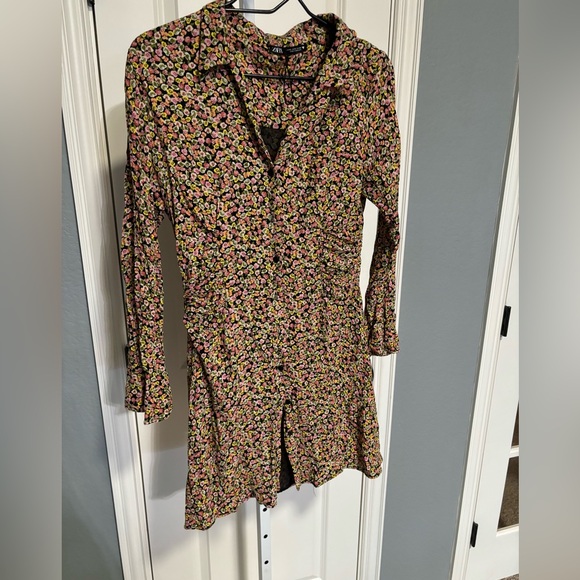 Zara Ditsy Floral Dress XL NWOT - Picture 2 of 6